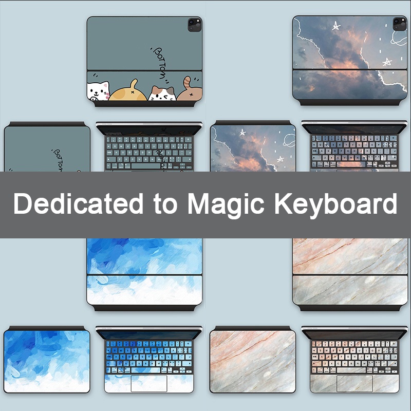 Suitable For Magic Keyboard Skin Sticker 2022 IPad Pro4 11 inch ipad pro 6 12.9 ipad air 4/5 10.9 Tablet sticker full Decal Cute Cartoon Protective Keyboard Cover Film 2022/2021
