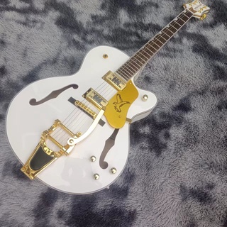 Gretsch 6120 บอดี้กีตาร์ไฟฟ้า แบบกลวง สีขาว