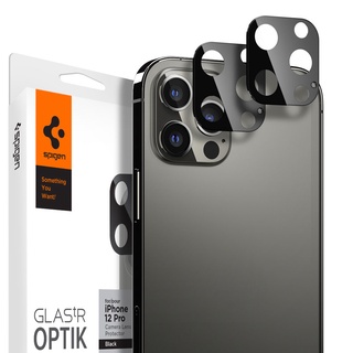 Spigen ฟิล์มกันรอยกล้อง ไอโฟน 12mini, 12Pro, 12 Pro Max Tempered Glass : Glas.tR Optik (2Pack)