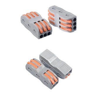 เทอร์มินอล ขั้วต่อสายไฟ PCT-222,PCT-223 สีส้ม Compact Splicing Connector Terminal