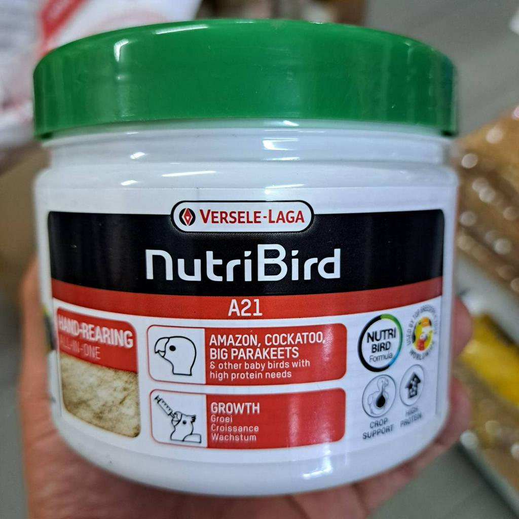 Nutribird A21 อาหารนก อาหารลูกป้อน สูตรสำหรับลูกนกทุกสายพันธุ์ Amazon, Cockatoo, Big parakeets (250 g.)