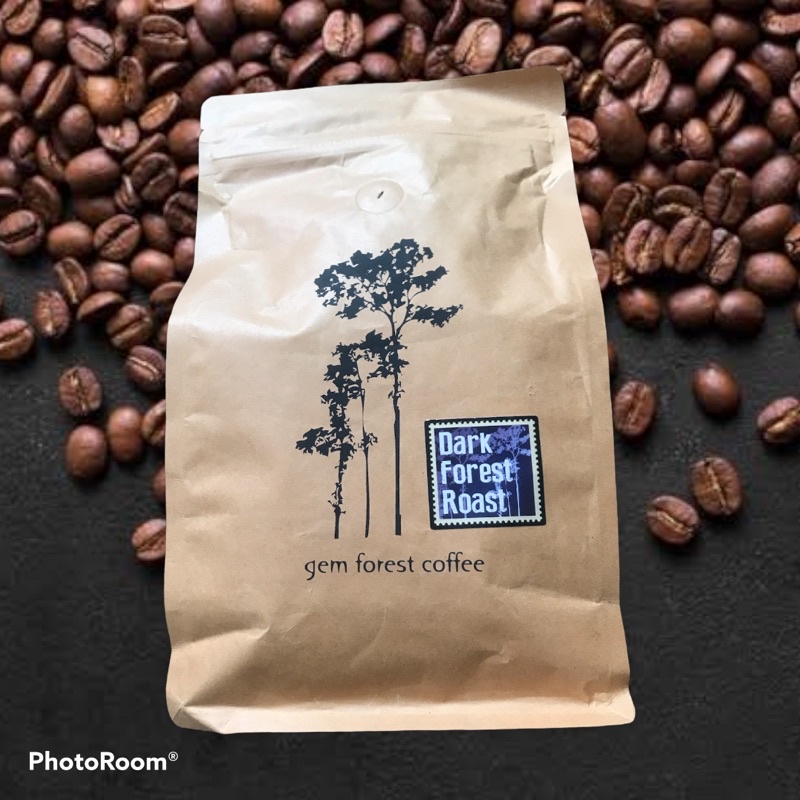 เมล็ดกาแฟคั่ว เข้ม มณีพฤกษ์ Dark Forest Roast ขนาด 500 กรัม
