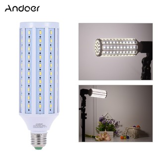 Andoer Photo Studio การถ่ายภาพ 5500K 60W 120 โคมไฟหลอดไฟ LED ข้าวโพด