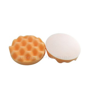 Power ฟองน้ำ ขัดหยาบ สีรถ  7 นิ้ว สีส้ม Cutting/ฺBuffing Foam x 2 แผ่น#1187