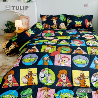 Tulip Toy Story ชุดเครื่องนอน ผ้าปูที่นอน ผ้าห่มนวม รุ่น Tulip Delight ลิขสิทธิ์การ์ตูน ทอย สตอรี่ ลาย DLC119