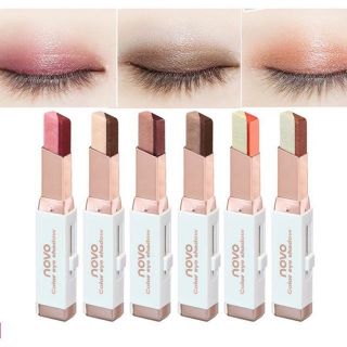 อายแชโดว์ Novo  EyeShadow Stick  แต่งตาทูโทนอายแชโดว์ทูโทนสีสวย