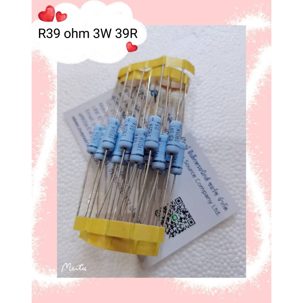 R39 ohm 3W 39R  สินค้ามีสต็อก พร้อมส่ง