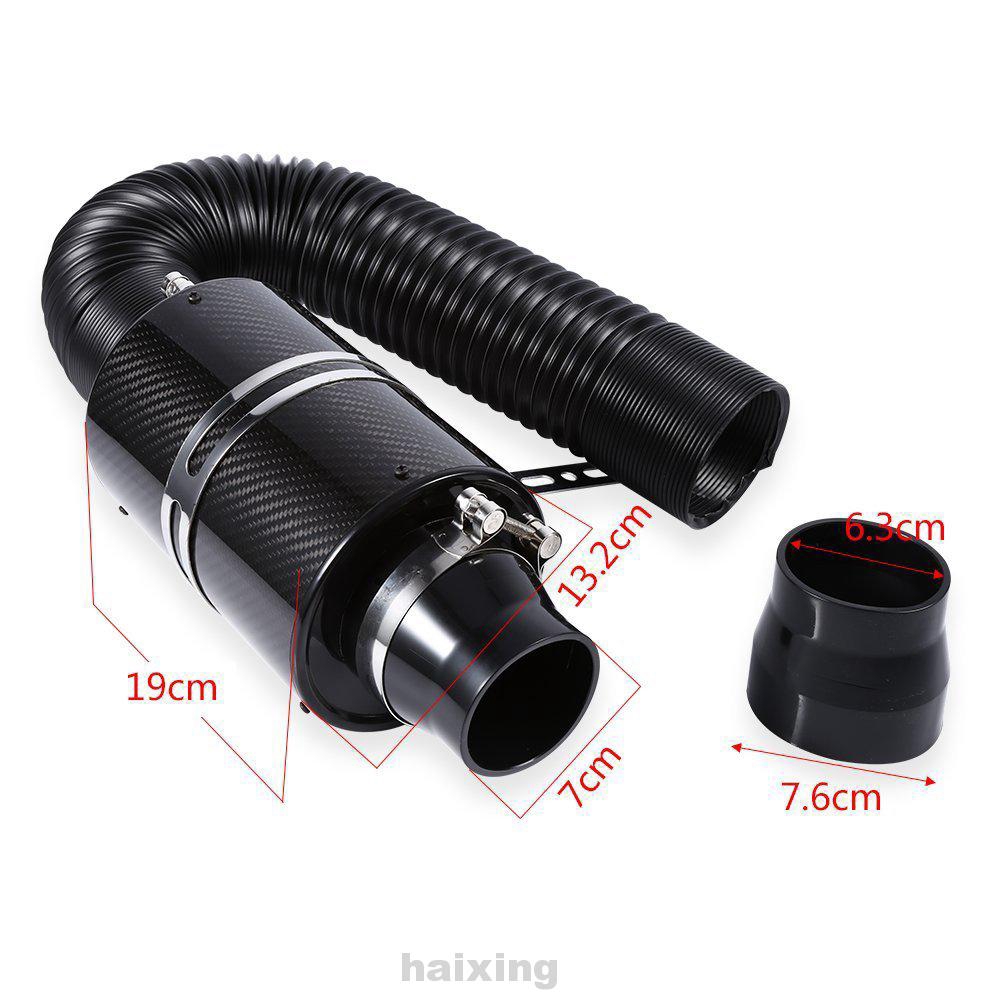 Engine Black Easy Install Carbon Fiber Car Styling Low Noise Universal ...