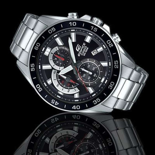 Casio Edifice Chronograph นาฬิกาข้อมือผู้ชาย สายแสตนเลส รุ่น EFV-550D-1AV - มั่นใจ ของแท้ 100% ประกันศูนย์ CMG 1 ปี