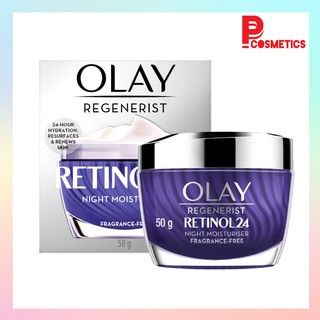 olay โอเลย์ รีเจนเนอรีส เรตินอล24 ไนท์ มอยส์เจอร์ไรเซอร์ 50 กรัม