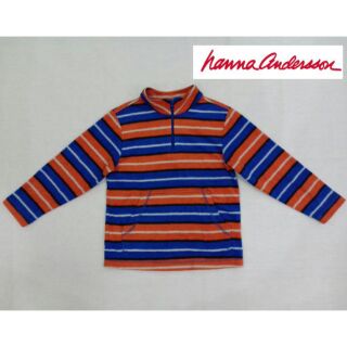 เสื้อฟลีซfleeceกันหนาวเด็กผู้ชายแขนยาวมีซิปหน้า ผ้าฟลีซfleece แบรนด์ HANNA ANDERSON