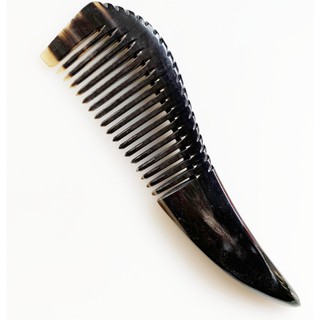 หวีเขาควาย หวีซี่ห่าง (หลายไซส์ให้เลือก) Buffalo horn comb, wide comb