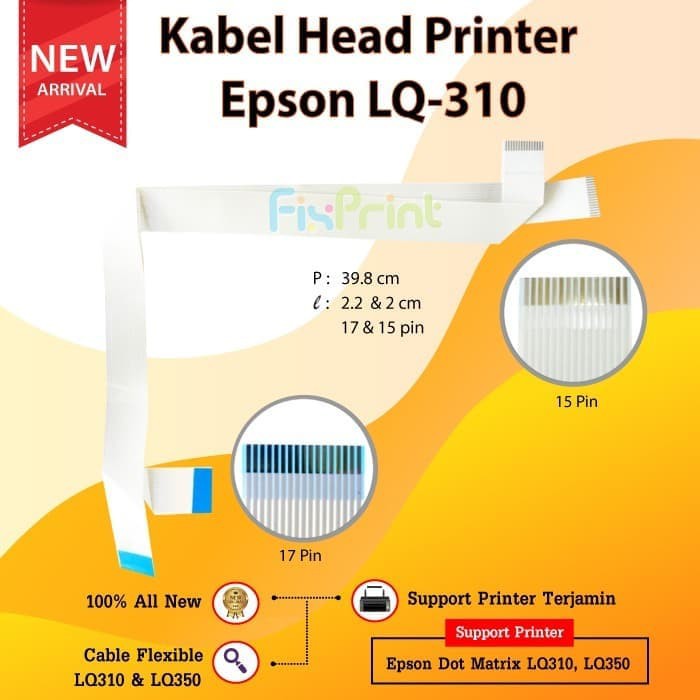 สายหัว Epson LQ310 LQ350, เครื่องพิมพ์ Epson LQ-310 LQ-350 ยืดหยุ่น