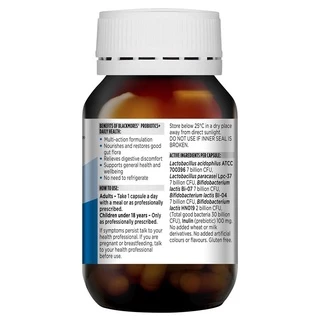 Blackmores Probiotics+ Daily Health 90 Capsules โปรไบโอติกและพรีไบโอติก สนับสนุนสุขภาพลำไส้