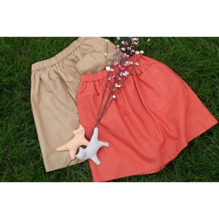 Exploring Skirt - Khaki/Brick (สีกากี/สีอิฐ)