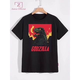 เสื้อยืดคอกลมเสื้อยืด ลาย Godzilla DISTRO FILM สีดํา ผู้ใหญ่ ผู้ชาย ร็อค ราคาถูก เท่ OOTD OUTFIT OF THE DAY สําหรับผู้หญ