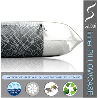 sabai cover ปลอกหมอนข้างชั้นในไทเวค® / ปลอกหมอนกอดชั้นในไทเวค® กันน้ำ ระบายอากาศ ปราศจากไรฝุ่น - SIZE M ( Free Size / Standard Size )