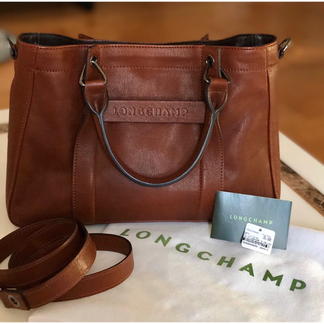 longchamp 3d ไซส์ S สี cognac