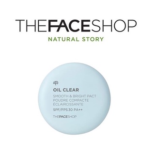 [THE FACE SHOP] fmgt Oil Clear Smooth &amp; Bright Pact 9g (SPF30 PA++) น้ํามันเฟซช็อป แบบใส เรียบเนียน และกระจ่างใส สินค้าเกาหลีแท้ๆส่งตรงจากเกาหลี