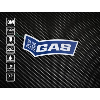 สติ๊กเกอร์ติดรถ Sticker Blue Jeans GAS 096