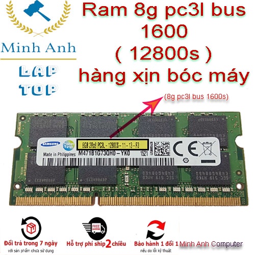 RAM แล็ปท็อป 8G DDR3L เก่าแกะจาก Bus 1600s / 12800S / (แล็ปท็อป RAM PC3 หรือ PC3L-8 pc3L รุ่นเก่า)