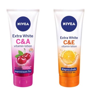 NIVEA Extra White C&amp;E และ C&amp;A Vitamin Lotion (Nivea C&amp;E และ Nivea C&amp;A)