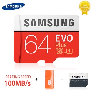 SAMSUNG Memory Card MicroSD 32GB 64GB 128GB 256GB 512GB U3 SDHC SDXC Grade EVO+ Class 10 C10 UHS TF SD