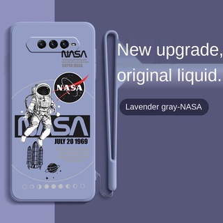 ☼☬ใหม่ เคสโทรศัพท์มือถือ ซิลิโคน กันกระแทก ลาย nasa สีดํา สําหรับ Black Shark 4 Black Shark 4pro