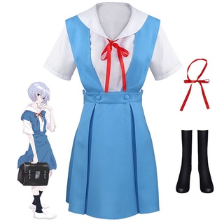 เครื่องแต่งกายคอสเพลย์ การ์ตูนอนิเมะ Misscoo Evangelion Asuka Langley Soryu Tokyo Ayanami Rei Cos