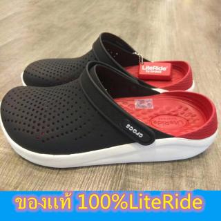 [รองเท้าราคาถูก]รองเท้าแตะ Crocs LiteRide แท้รองเท้าแฟชั่นรองเท้าชายหาดรองเท้ารู