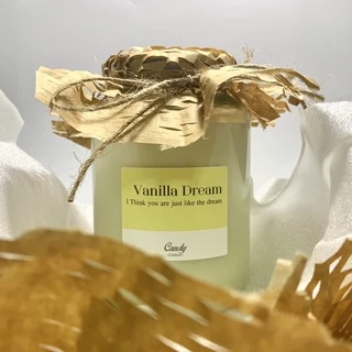 (ขนาด 400 ml.)เทียนหอม กลิ่น วานิลา ดรีม - Soy Candle Vanilla Dream เทียนหอมไขถั่วเหลือง เทียน ของขวัญให้คนที่คุณรัก