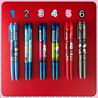 M&amp;G ปากกาลูกลื่น snoopy  หัว 0.38 ลายเยอะ