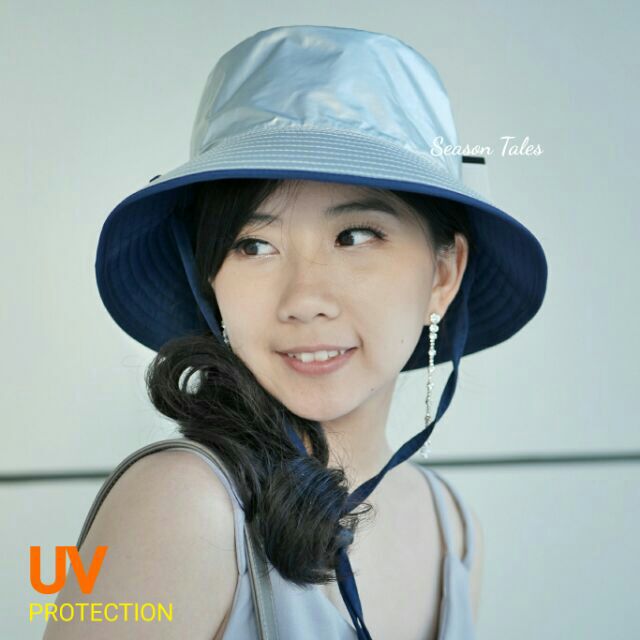หมวกกันUV ทรงบักเก็ต ทรงปีกรอบมีสายรัดคอ