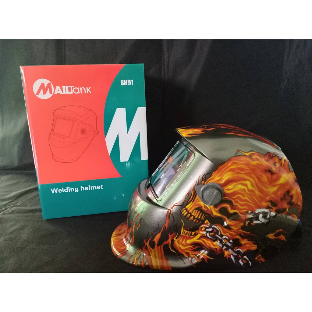 หน้ากากเชื่อมปรับแสงออโต้ลายไฟ MAILTank SH91