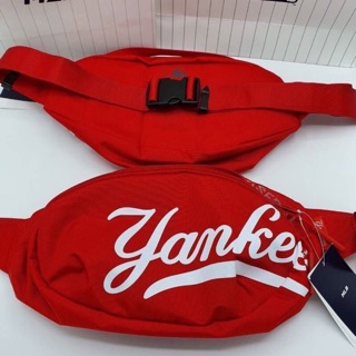 กระเป๋าคาด อก / คาดเอว MLB สีแดง สกรีน YANKEES