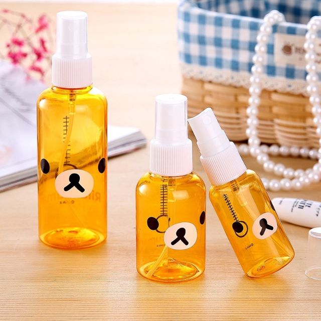 พร้อมส่ง​ 3​ ขนาด​ ขวดสเปรย์ลายหมีคุมะ​ 30​ /50​ /100​ ML.น่าร้ากมากจ้า