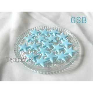 น้ำตาลตกแต่งเค้ก ตกแต่งคัพเค้ก รูปดาว กินได้สีน่ารักมาก สีพาสเทล