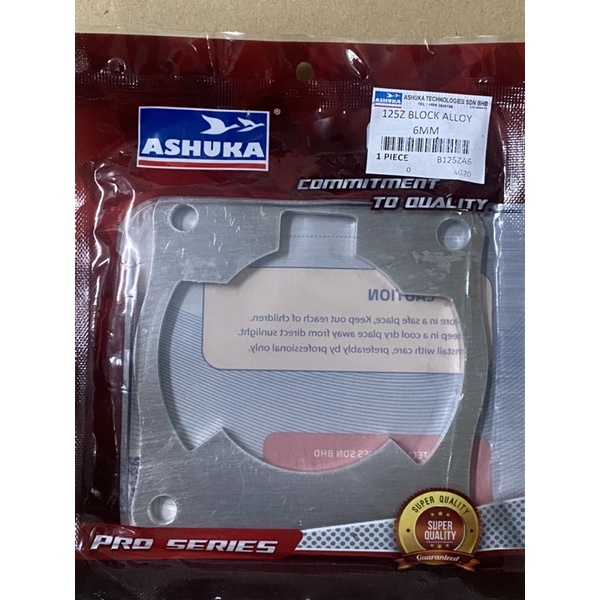 Yamaha Y125Z 125Z ปะเก็นบล็อกโลหะผสม Ashuka 0.2/0.3/0.4/0.5/0.8/1/1.5/2/2.5/3/4/5/6 มม.