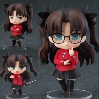 ฟิกเกอร์การ์ตูนอนิเมะ Fate stay night Nendoroid #ฟิกเกอร์ tohsaka Rin the Holy Grail War Zero saber PVC ขนาด 10 ซม. ของเล่นสําหรับเด็ก 409