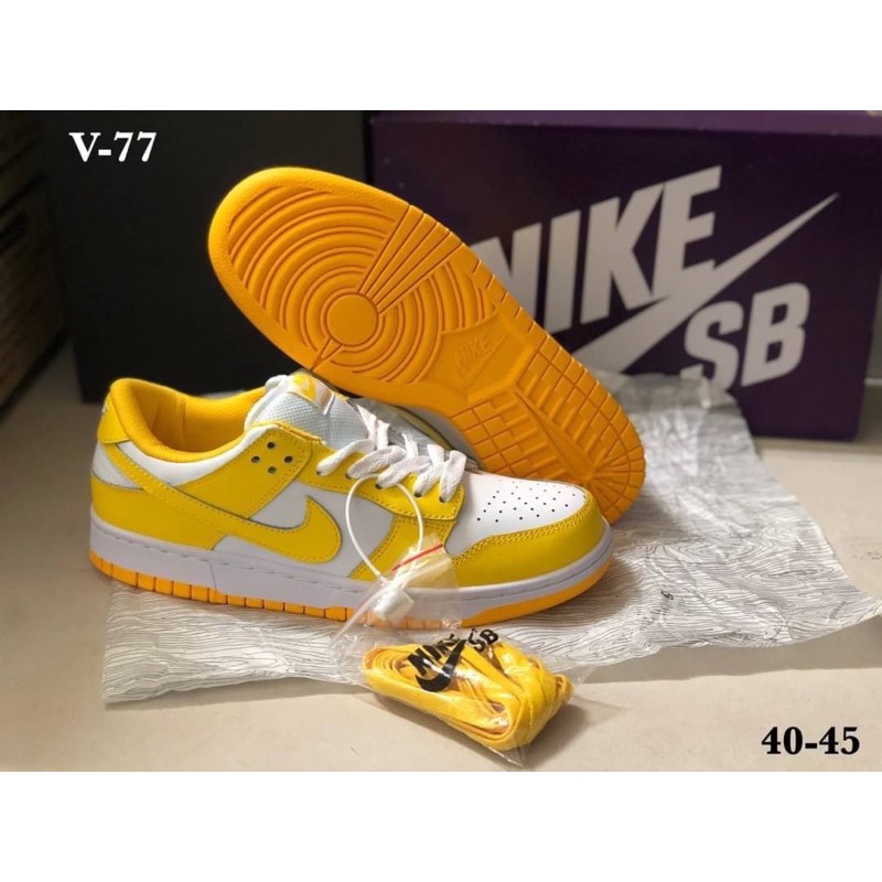 Nike SB Dunk Low (size40-45)White Yellow