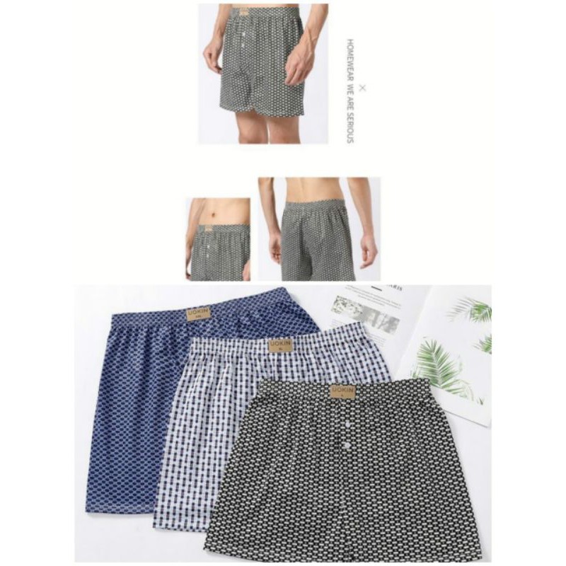 ️มาใหม่ 1 ชิ้น/2 ชิ้น uokin High Quality front Button Man Boxer