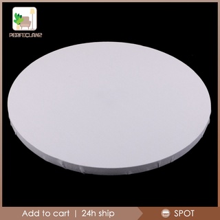 [PERFECLAN2] 40cm White Round Shape Blank Canvas Wood Frame for Oil Acrylic Painting DIY