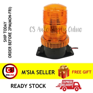 โคมไฟ LED 30 ดวง 12V 24V 36V 48V - 60V CS หมุนได้ สีเหลือง แดง น้ําเงิน สําหรับติดรถยก รถบรรทุก