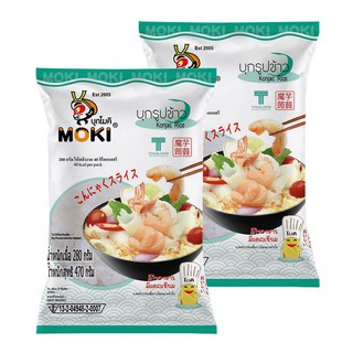 ราคาพิเศษ!! โมคิ บุกรูปข้าว 470 กรัม x 2 ถุง Moki Konjac Rice 470g x 2 Bags