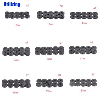 (Utilizing) ฝาครอบแปรงคาร์บอน สีดํา 13 14 15 16 18 20 22 มม. 10