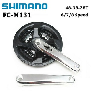 ขาจาน Shimano FC-M131 แบบ3ใบจาน ใช้กับกระโหลกเหลี่ยม