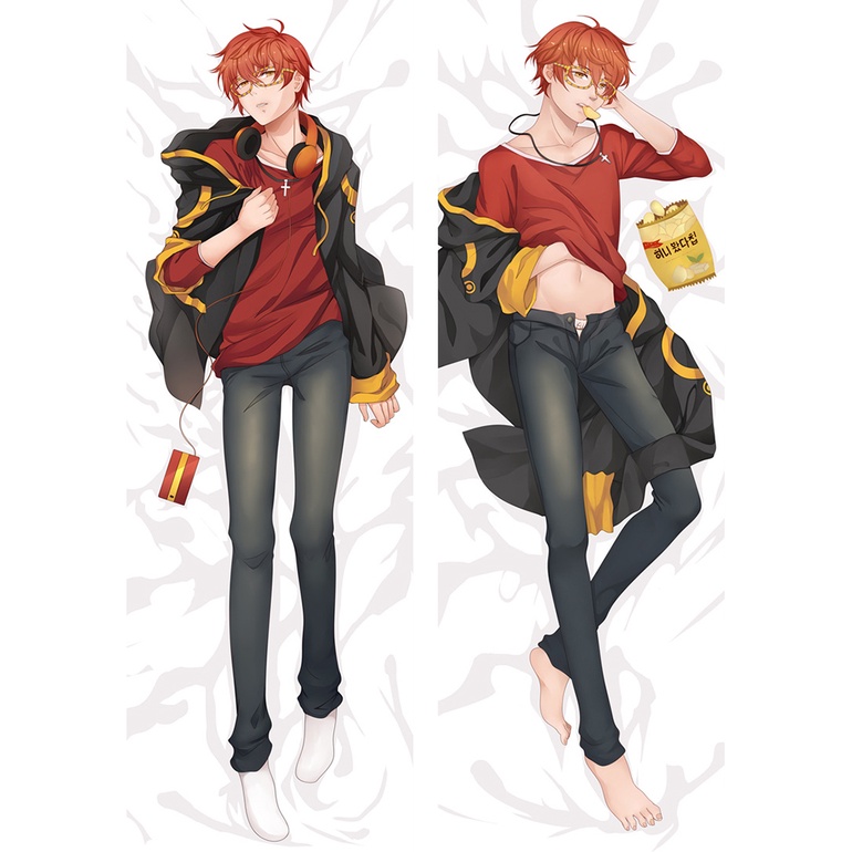 160x50 ซม.อะนิเมะ Mystic Messenger หมอน Waifu Dakimakura Body ตกแต่งหมอนยาวนุ่มรูปสี่เหลี่ยมผืนผ้าที