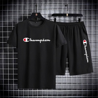 ⚡พร้อมส่ง⚡ #ชุทเซท Champion มาครบเซ็ททั้งเสื้อและกางเกง