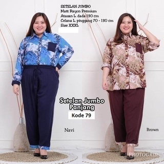 K 73S เสื้อท็อปจัมโบ้ XXXL ยาว 3XL 3XL สําหรับผู้หญิงชาวมุสลิม L3