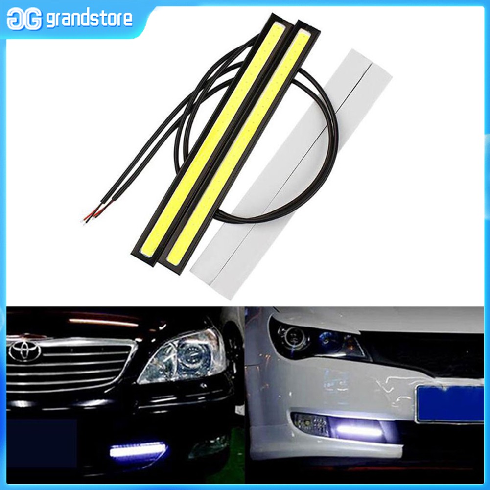 GS ไฟติดรถยนต์ LED DRL กันน้ำ ขนาด 17 ซม. 1 ชิ้น